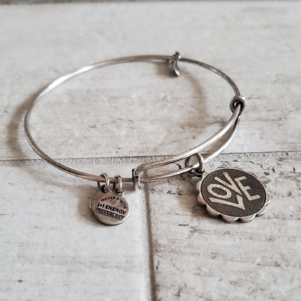 Love Silver Alex and Ani Bracelet